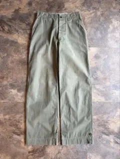 40s US.ARMY M-1945 フィールドトラウザーズ ミリタリー W30のサムネイル