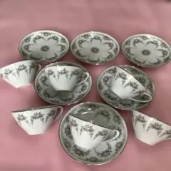 オールドノリタケNoritake カップ＆ソーサー 6客　 薔薇柄ヴィンテージ