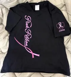 カーブスTシャツ⭐︎黒ピンク・リボン