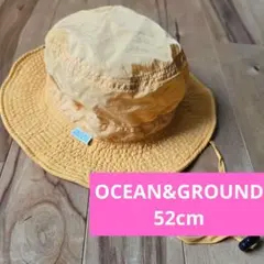 OCEAN&GROUND キッズ 子供　ハット 帽子 52cm あご紐 オレンジのサムネイル