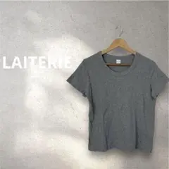 レイトリー LAITERIE ふわふわ天竺 クルーネック Tシャツ グレー 38のサムネイル
