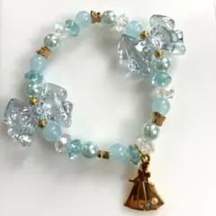 プリンセス　ブレスレット　キラキラ　ブルー