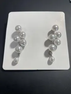 パールドロップピアス ホワイト