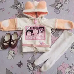 MDD　猫耳パーカーミニ丈ワンピ　コーディネートセット