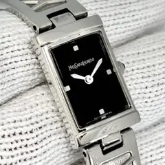 稼働 イヴサンローラン YSL レクタンギュラーシェル文字盤 ブレス 