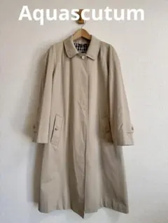 【Aquascutumアクアスキュータム 】英国製トレンチコート /ベージュ