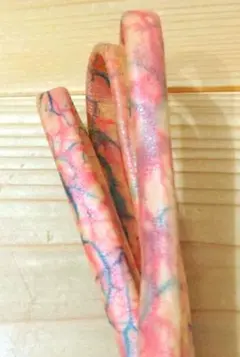 お値下げ▲アンティーク革の帯締め 本革 染め 和装小物 美品 希少