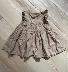 新品Lee ノースリーブワンピース 80cm ベージュ