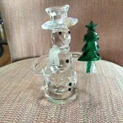 希少 バカラ クリスタル 置物 セット クリスマスツリー サンタ
