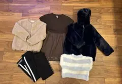 子供服　女の子　130cm 上下、アウター、ワンピース等6点まとめ売り