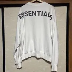 ESSENTIALS ホワイト トレーナー