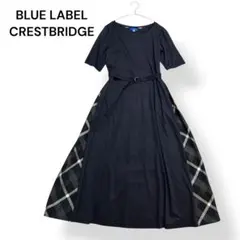 新品タグ付】ブルーレーベルクレストブリッジ モックロディワンピース