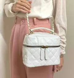 ホワイト 2WAY ショルダーバッグ