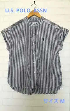 U.S POLO ASSN. フレンチスリーブワンポイント刺繍シャツ
