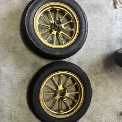 スーパーディオ AF34.35 ZX 金ホイール前後セット ズーマー ディスク化