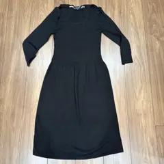 BURBERRY ブラックニットワンピース 38