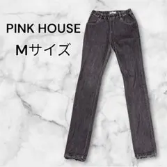 PINK HOUSE ブラックデニム ジーンズ M スキニー 綿 キュプラのサムネイル