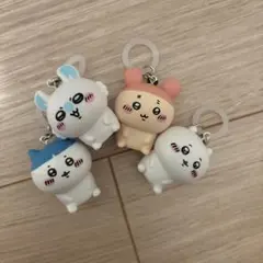 ちいかわ はちわれ かに モモンガ めじるしアクセサリー 4個セット