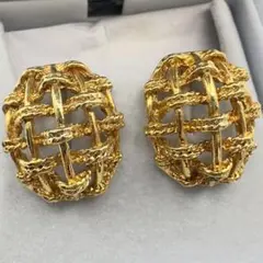 ヴィンテージ ゴールドカラー イヤリング