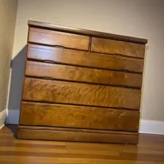 天然木 チェスト 6段 整理タンス 木製 収納家具