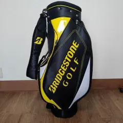 新品未使用BRIDGESTONE キャディバッグ ブラック/イエロー - メルカリ