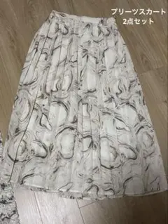 プリーツスカート2点セット