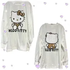 キティちゃん ロンT カットソー サンリオ M オーバーサイズ ハローキティ