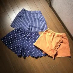 キッズ 半ズボン 女の子 ユニクロ他3点セット 120/130