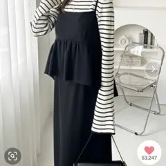 GeeRA ペプラムキャミワンピース Lサイズ