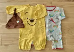 【バラ売り不可】長袖ロンパース2点セット