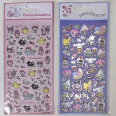 サンリオ　海外ライセンス　ぷっくりシール　ぷくぷくシール　樹脂もりシール　2枚