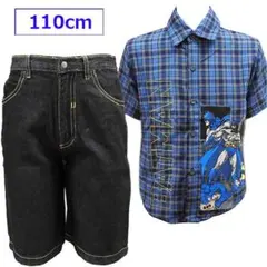 新品 バットマン アメコミ 半袖シャツ デニムパンツ セット 110cmのサムネイル