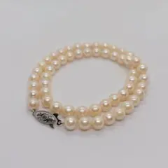 17本真珠　パール　ネックレス　30.1g　42cm　7.1〜7.4mm