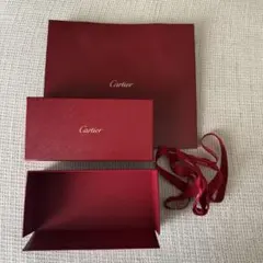 Cartier カルティエ　空箱　リボン　ショッパー袋