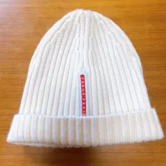LUNA ROSSA ニット帽 ウール100％ アイボリー 美品