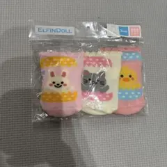 ELFINDOLL ベビー靴下 3足セット　7〜9センチ　女の子　子ども　西松屋