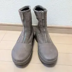 ルコックスポルティフ　ジッパー付きスエードブーツ厚底