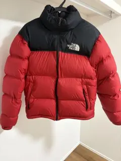 THE NORTH FACE ヌプシ ダウンジャケット 700 赤黒M人気カラー