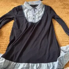 axes femme フリル付き長袖トップス