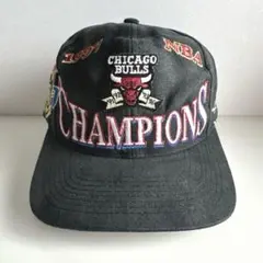 NBA 90s ヴィンテージ シカゴ・ブルズ チャンピオンズキャップ ツバ裏