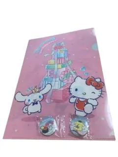 くら寿司　びっくらぽん　サンリオ　ファイル　缶バッジ　マイメロ　ポムポムプリン他