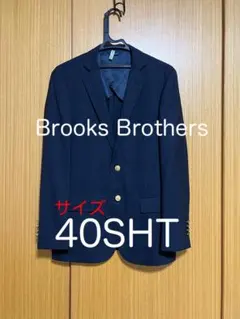 ブルックスブラザーズ　紺ブレ　金ボタン　40SHT L 背抜き　ネイビー