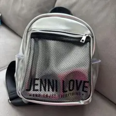 【美品】JENNI LOVE シルバー　リュック　小さめ