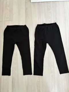 100ユニクロ黒レギンス2枚