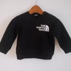 THE NORTH FACE ブラックトレーナー裏側フリース80