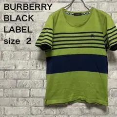 【BURBERRY BLACK LABEL】バーバリー Tシャツ サイズ2のサムネイル