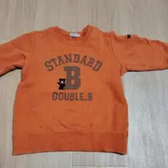 DOUBLE.B オレンジ トレーナー 110