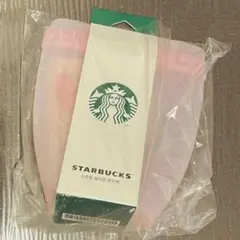 スターバックス　シリコンフードバッグ　ピンク　韓国のサムネイル