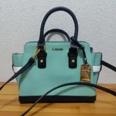 &Chouette ミントグリーン ハンドバッグ/ショルダー付きアンドシュエット