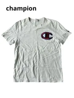 Champion ホワイト Tシャツ Lサイズ　古着